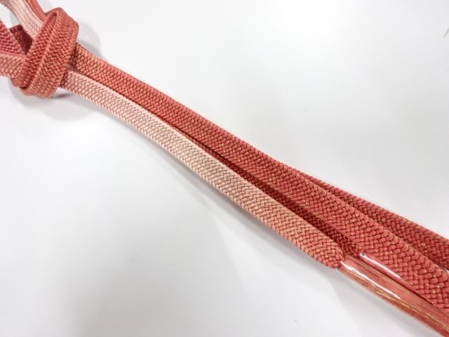 未使用品　正絹　手組帯締め